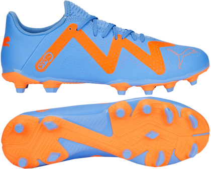 Niebiesko-pomarańczowe buty piłkarskie Puma Future Play FG/AG 107187 01