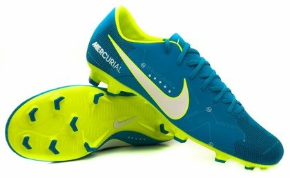Niebiesko-żółte buty piłkarskie Nike Mercurial Victory Njr FG 921488-400 JR
