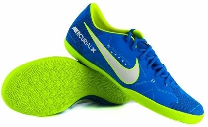 Niebiesko-żółte buty piłkarskie na halę Nike Mercurial Victory IC 921516-400