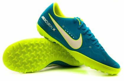 Niebiesko-żółte buty piłkarskie na orlik Nike Merurial Victory TF 921517-400