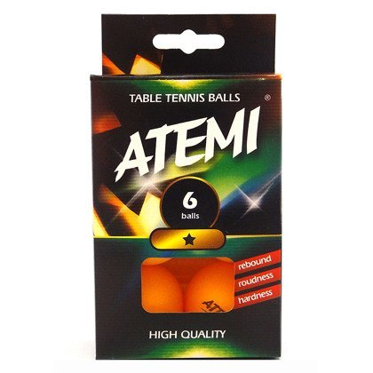 Piłeczki do tenisa stołowego Atemi ★ pomarańczowe