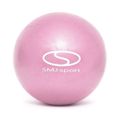 Piłka gimnastyczna pilates gumowa PVC BL032 25 cm różowa