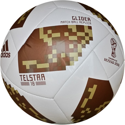 Piłka nożna Adidas Telstar Glider 18 CE8099 rozmiar 4 - biała