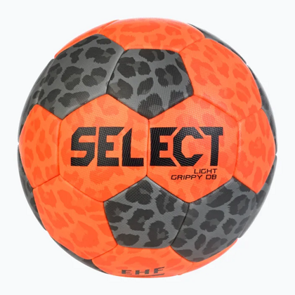 Pmarańczowo-szara piłka ręczna Select Light Grippy DB 230016
