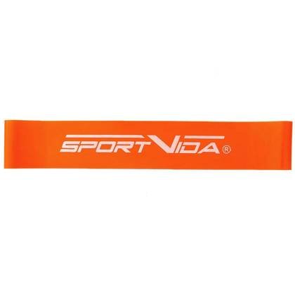 Pomarańczowa guma do ćwiczeń taśma oporowa Mini Band Sportvida SV-HK0202 10-15 kg