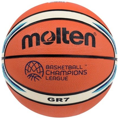 Pomarańczowa piłka do koszykówki Molten BGR7-CL Champions League rozmiar 7