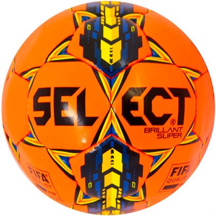 Pomarańczowa piłka nożna Select Brillant Super FIFA rozmiar 5