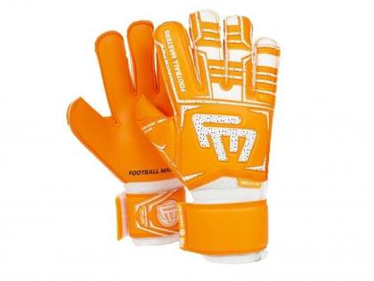 Pomarańczowo-białe rękawice bramkarskie Masters Training Aqua Mixcut RF junior