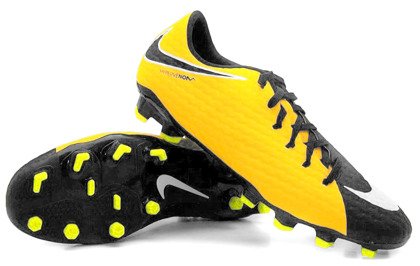 Pomarańczowo-czarne buty piłkarskie Nike Hypervenom Phelon FG 852556-801