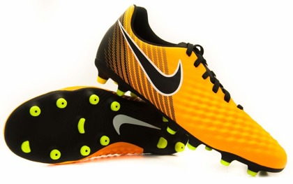 Pomarańczowo-czarne buty piłkarskie Nike Magistax Ola FG 844420-801