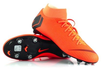 Pomarańczowo-czarne buty piłkarskie Nike Mercurial Superfly Academy SG-PRO AH7364-810