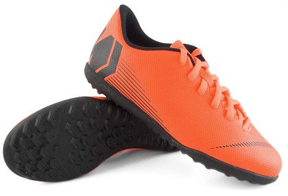 Pomarańczowo-czarne buty piłkarskie na orlik Nike Mercurial Vapor Club TF AH7386-810