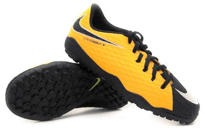 Pomarańczowo-czarne buty piłkarskie na orlika Nike Hypervenom Phelon TF 852562-801