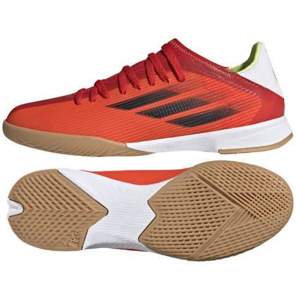 Pomarańczowo-czerwone buty halowe Adidas X Speedflow.3 FY3314 - Junior
