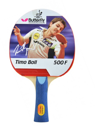 Rakietka do tenisa stołowego  Butterfly Timo Boll 500 - rączka wklęsła