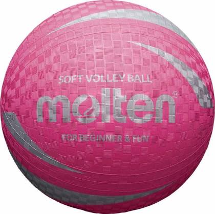 Różowa piłka do siatkówki Molten SOFT S2V1250-P