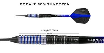Rzutki Harrows COBALT 90% Softip
