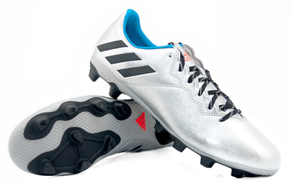 Srebne buty piłkarskie Adidas Messi 16.4 FG S79645