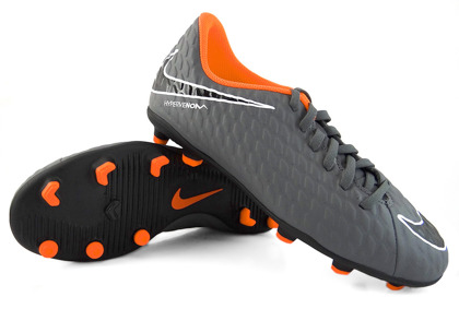 Szaro-czarne buty piłkarskie Nike Hypervenom Phantom Club FG AH7267-081