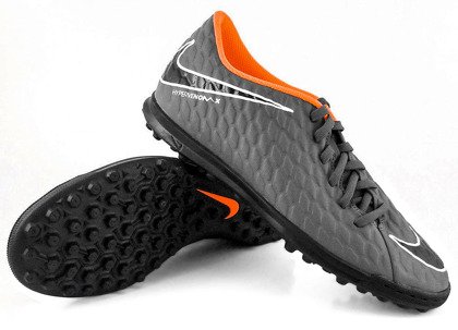 Szaro-czarne buty piłkarskie na orlik Nike Hypervenom Phantom Club TF AH7298-081 JR