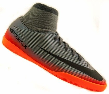 Szaro-pomarańczowe buty piłkarskie Nike Mercurial Victory CR7 IC 903598-001 JR
