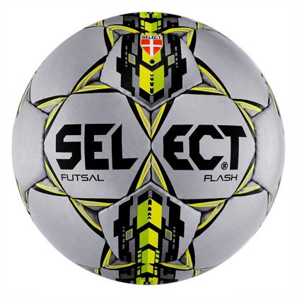 Szaro-żółta piłka Select Futsal Flash r4