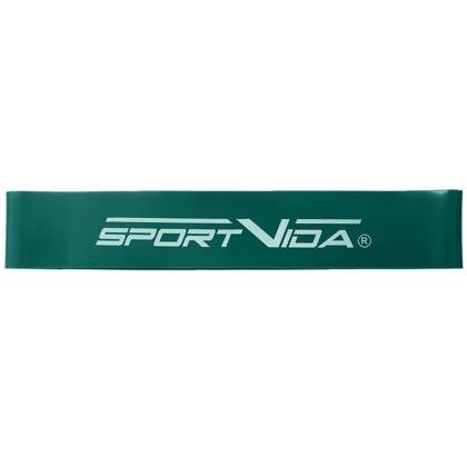 Zielona guma do ćwiczeń taśma oporowa Mini Band Sportvida SV-HK0203 15-20 kg