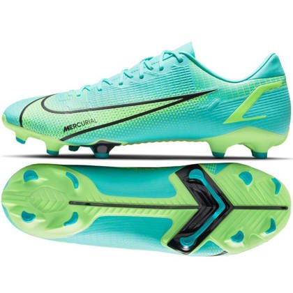 Zielono-miętowe buty piłkarskie korki Nike Mercurial Vapor 14 Academy FG/MG CU5691 403