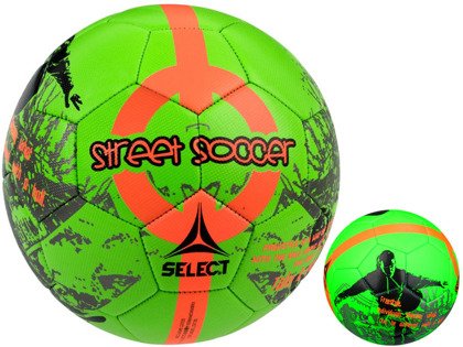 Zielono-pomarańczowa piłka nożna Select Street Socker r4.5