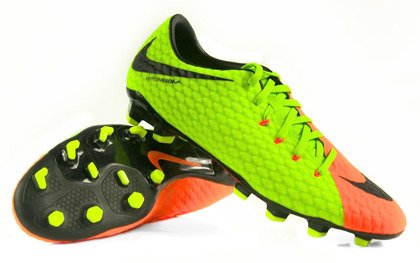 Zielono-pomarańczowe buty piłkarskie Nike Hypervenom Phelon FG 852556-308