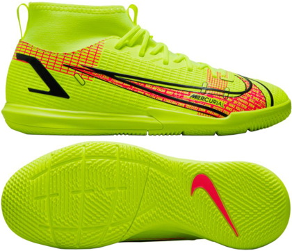 Żółte buty halówki Nike Mercurial Superfly 8 Academy IC CV0784 760 - Junior