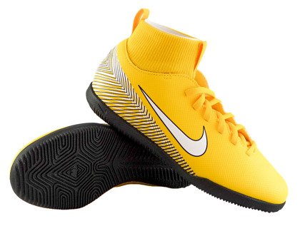 Żółte buty piłkarskie na halę Nike Mercurial Superfly Club Neymar IC AO2891-710 Junior