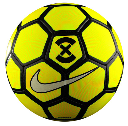 Żółto-czarna piłka nożna Nike Footballx Strike SC3036-703 r5