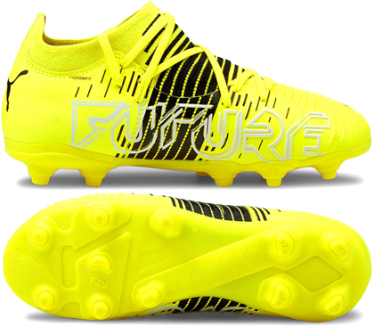 Żółto-czarne buty piłkarskie Puma Future Z 3.1 FG/AG 106395 01 - Junior