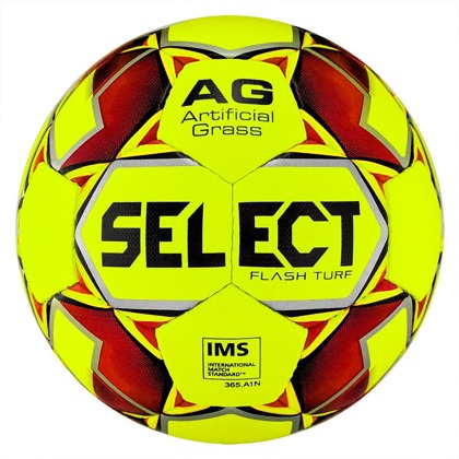 Żółto-czerwona piłka nożna Select Flash Turf Artificial Grass - rozmiar 5