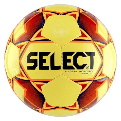 Żółto-czerwona piłka nożna halowa Select Futsal Academy Special - rozmiar 4