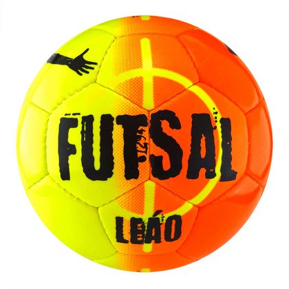 Żółto-pomarańczowa piłka halowa Select Futsal Leao r4