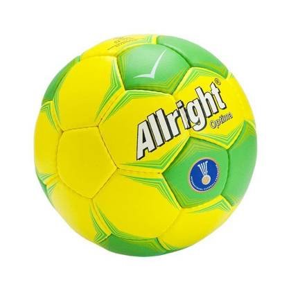 Żółto-zielona piłka ręczna Allright Optima HB01002 - rozmiar 1